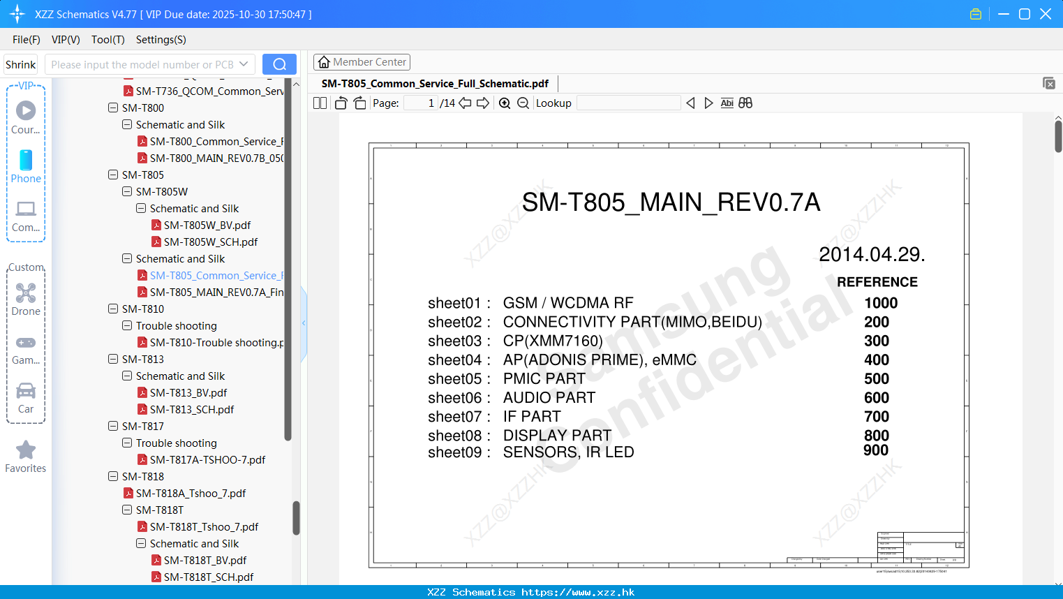 Samsung SM-T805_Common_Service_Full_Schematic